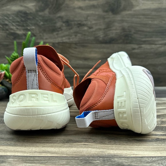 NIB Sorel Explorer 8 39 Blitz Stride Lace Sneaker Warp Red Burnt Orange - Picture 7 of 10